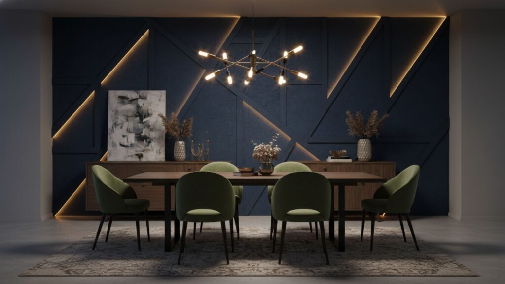 bold accent walls dining room drama