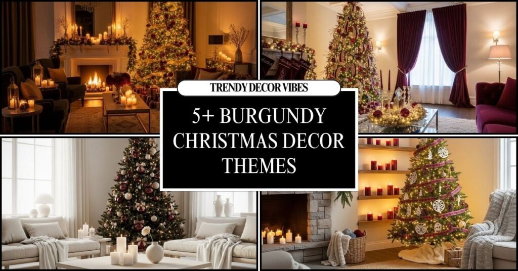Burgundy Christmas Decor Themes