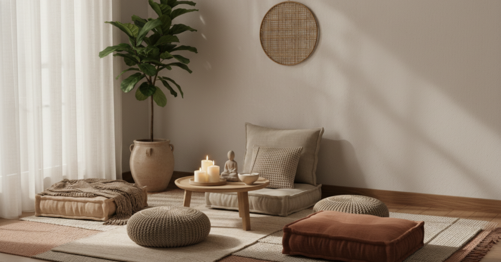 Calming Meditation Corner for Inner Peace