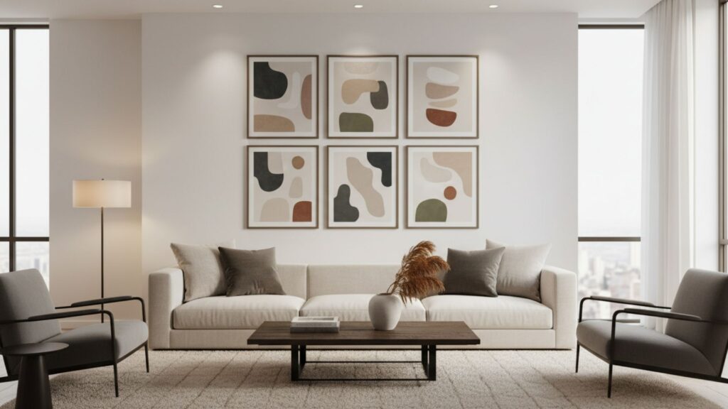 Color-Coordinated Wall Art Themes Creating Cohesive Modern Interiors