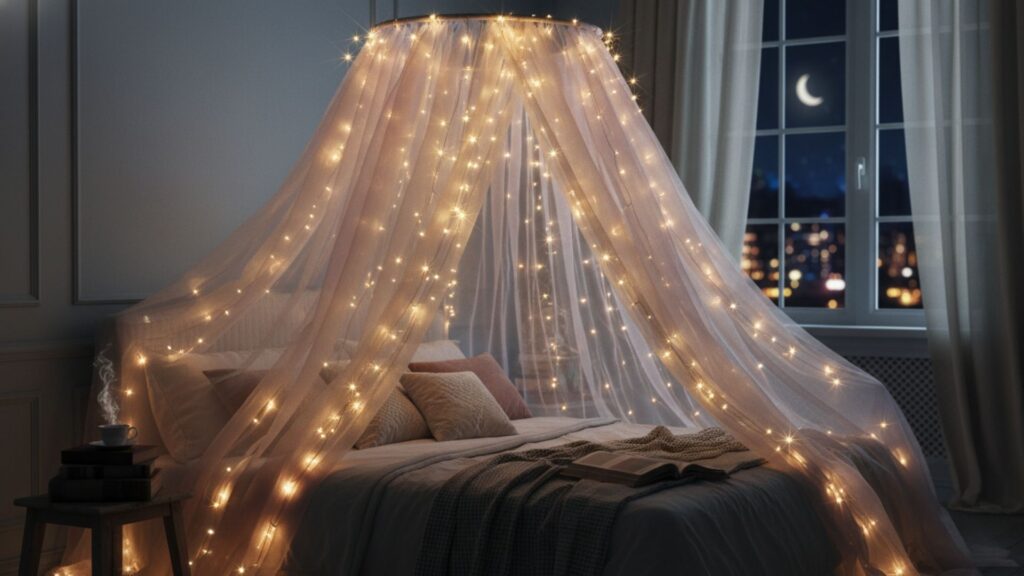fairy light canopy magical glow