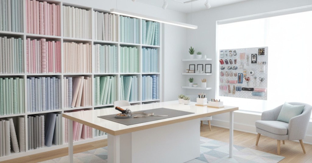 fashion inspired sewing room
