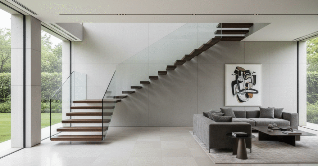 Floating Stairs for a High-End Modern Design