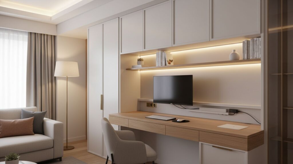 Incorporating Hidden Storage and Cable Management for a Sleek, Clean Setup