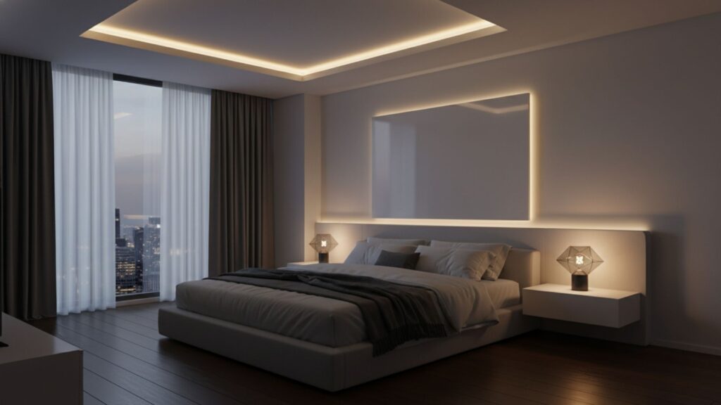 led strip ceiling ambient glow