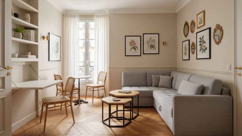 Maximizing a Compact Layout With Smart Furniture Placement and Multi-Use Zones