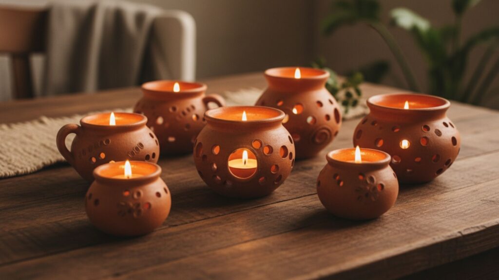 Clay Candle Holders & Folk-Inspired Candlesticks Clay Candle Holders & Folk-Inspired Candlesticks