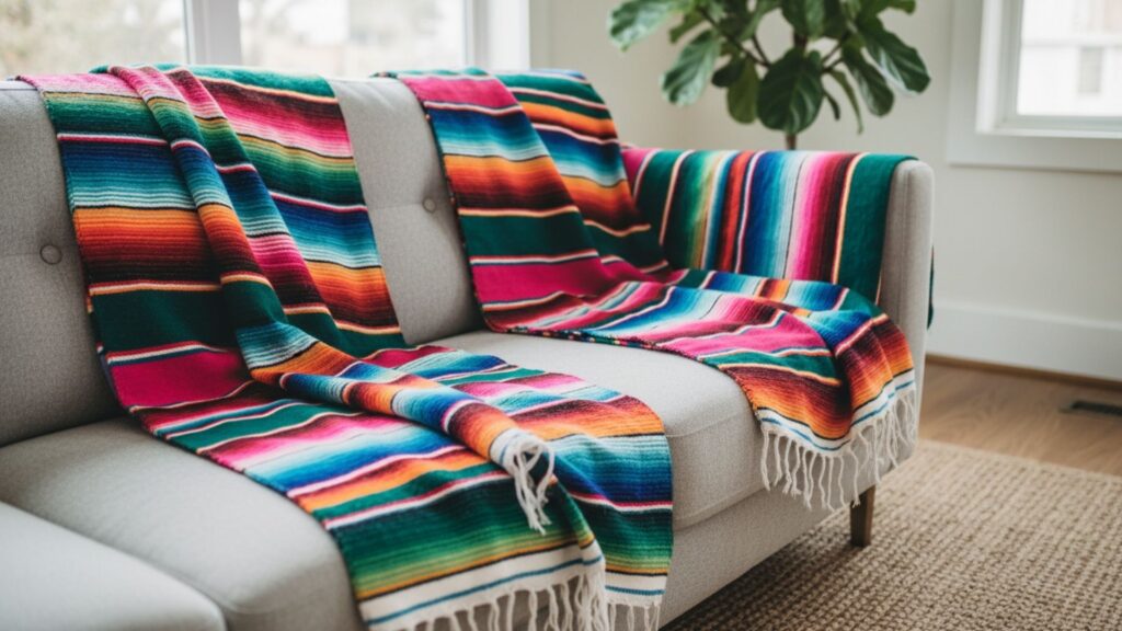 Traditional Mexican Blankets for Colorful Layers Traditional Mexican Blankets for Colorful Layers