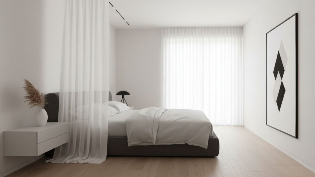 minimal single panel canopy modern spaces