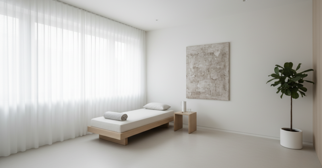 Minimalist Healing Space for a Clear Mind