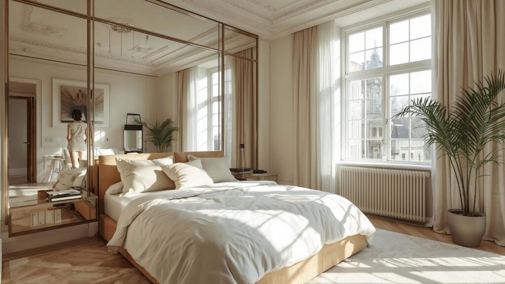 Mirrors to Expand Visual Space for a Brighter, Open Room Feel