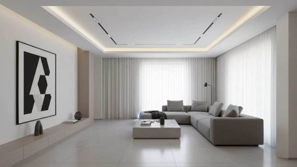 Modern False Ceiling for a Clean, Sleek Look