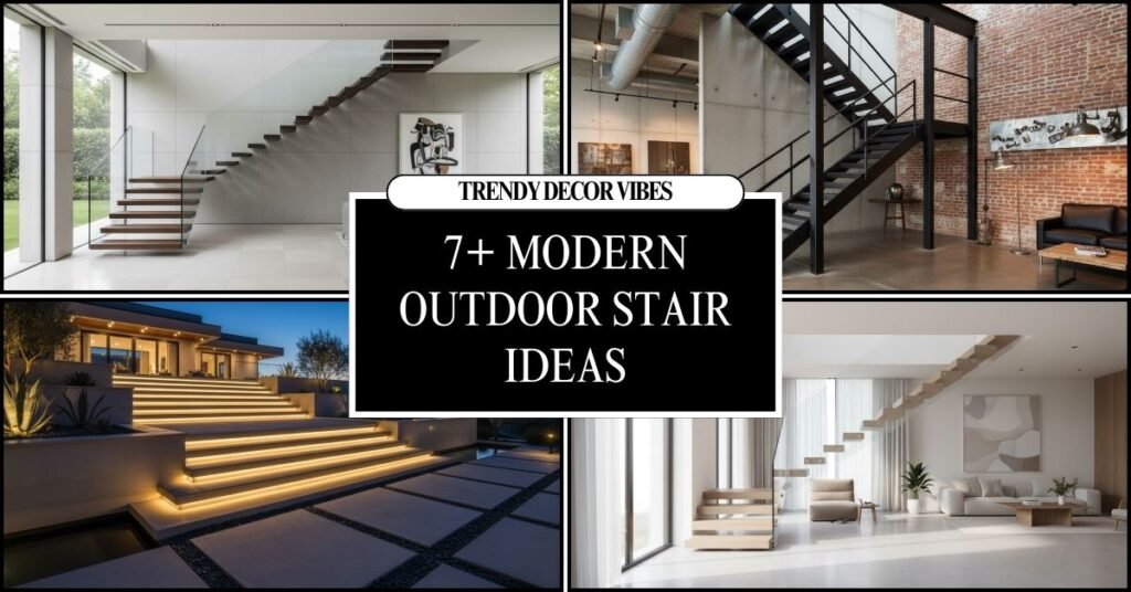9 Modern Outdoor Stair Ideas to Upgrade Your Home Exterior