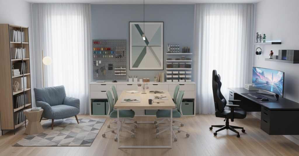 Multi-Purpose Hobby Room With Designer Touches