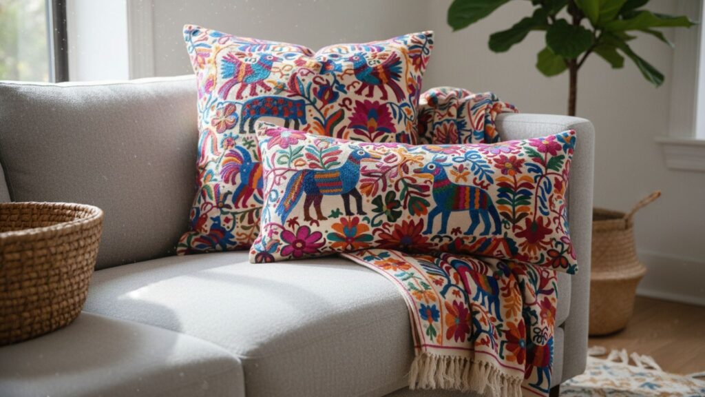 Otomi Embroidered Textiles for Rich, Vibrant Patterns Otomi Embroidered Textiles for Rich, Vibrant Patterns