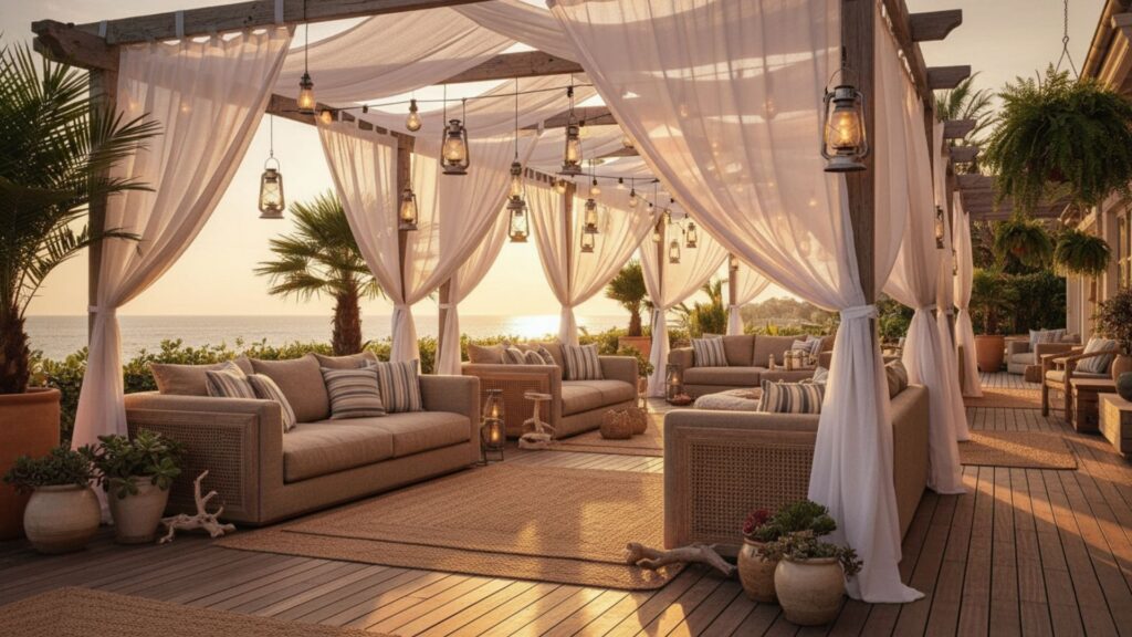outdoor patio canopy resort comfort