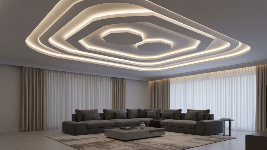 Pop Ceiling Design Ideas for Creative Shapes
