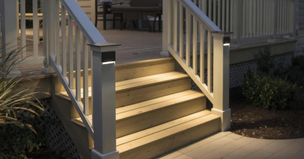Post Cap Lights for Deck and Patio Stairs