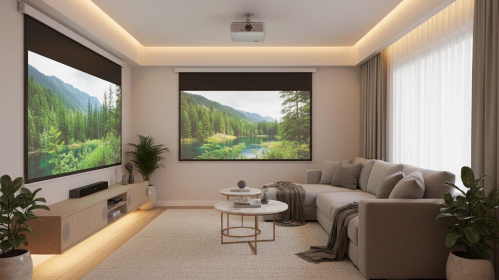 Right Screen or Projector