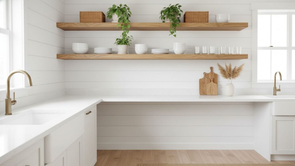Shelving to Showcase Kitchenware and Decorative Items