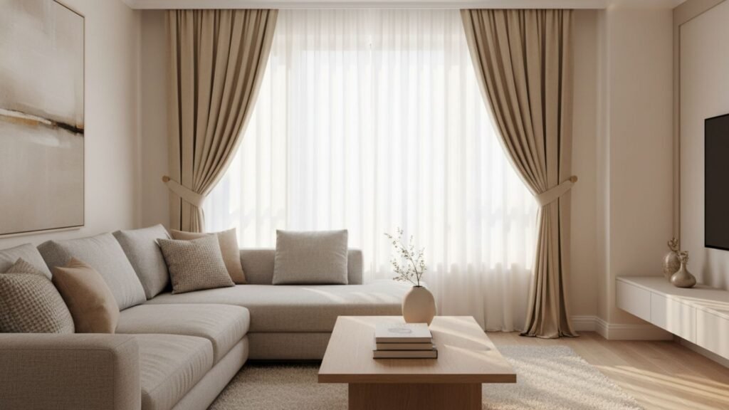 Embrace Soft Layered Fabrics for Warm and Stylish Modern Window Design