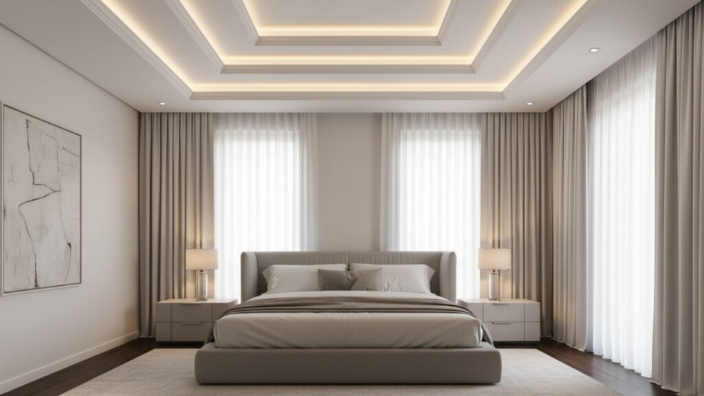 Tray Ceiling for Subtle Depth and Elegance