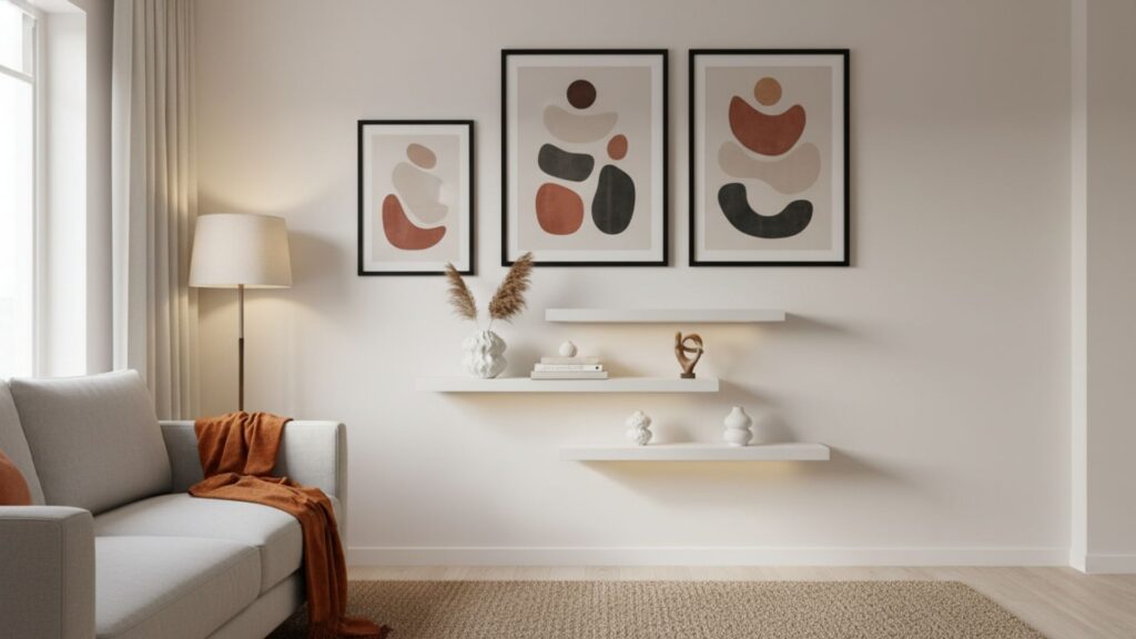 Using Wall Art, Shelves, and Minimal Decor to Create a Stylish, Curated Look