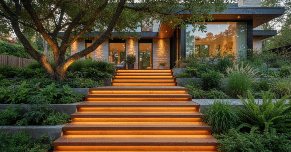 Wooden Outdoor Stairs