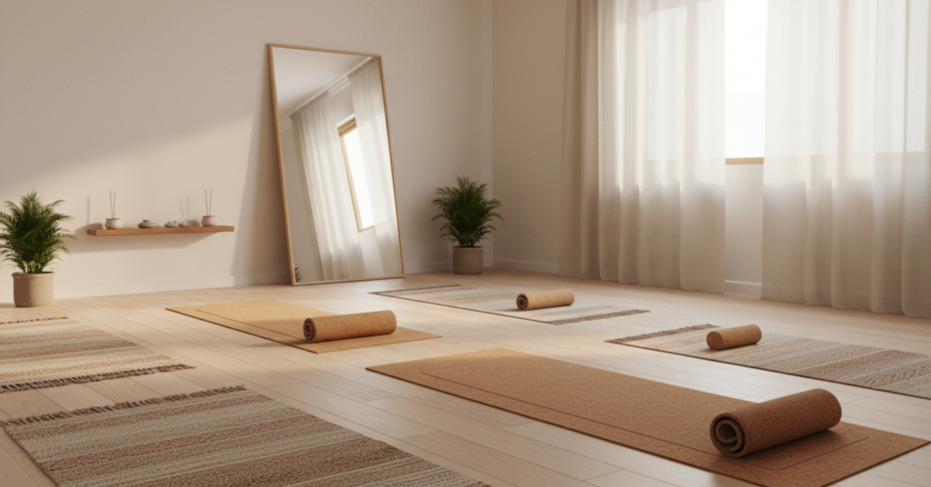 yoga stretching healing space