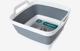 2.4 Gal(9L) Collapsible Dish Basin with Drain Plug