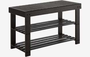 3-Tier Shoe Rack Bench Entryway Storage Organizer