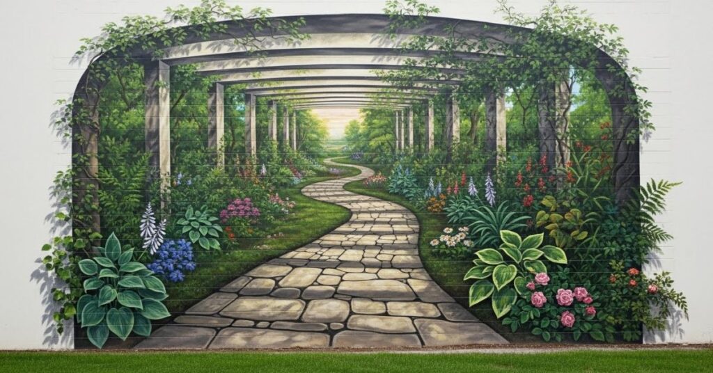 3D Garden Murals That Add Depth to Small Spaces
