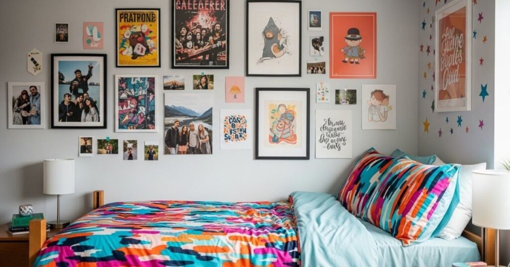 Add a Pop of Color with Bedding and Wall Art