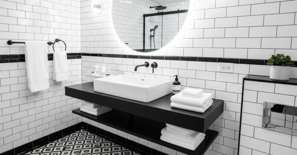 Black and White Bathroom Interior Design Trends
