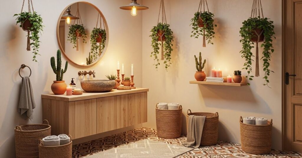 Boho Bathroom Interior Design With Natural Touches