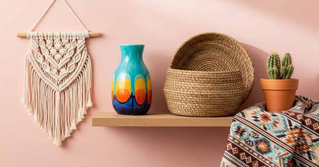 Boho Chic Shelf Styling