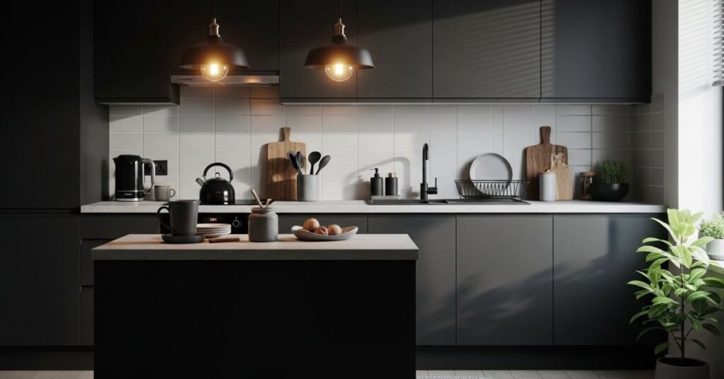 Budget Dark Kitchen Styling Tips