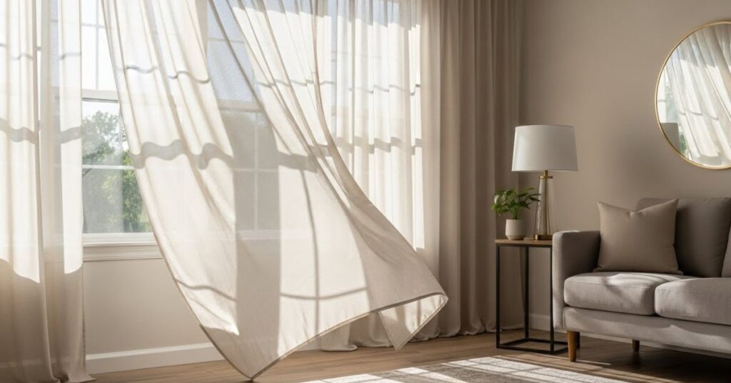 Change Curtains or Window Treatments