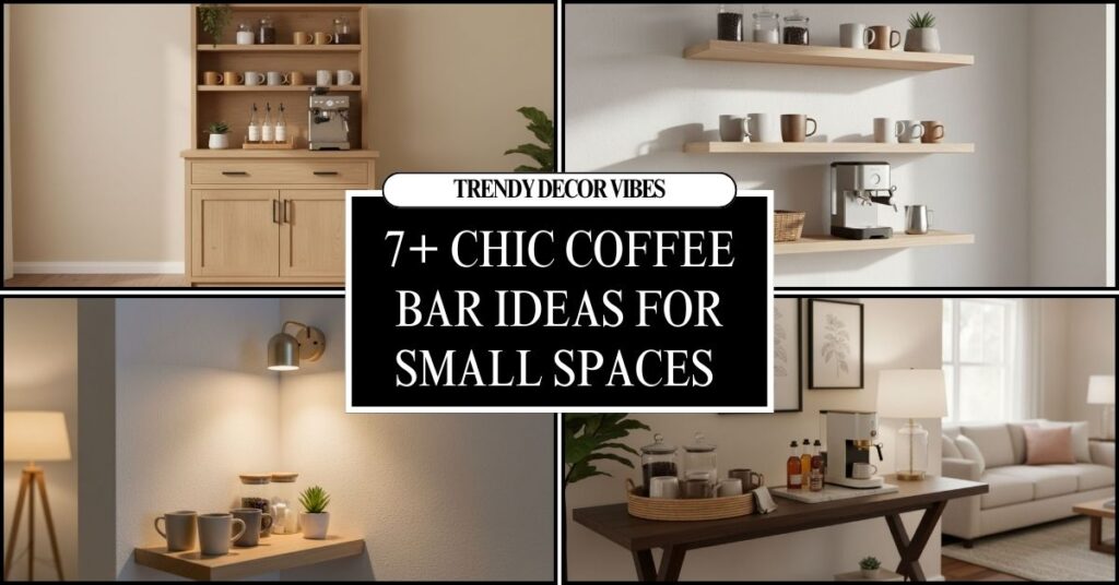 Chic Coffee Bar Ideas For Small Spaces