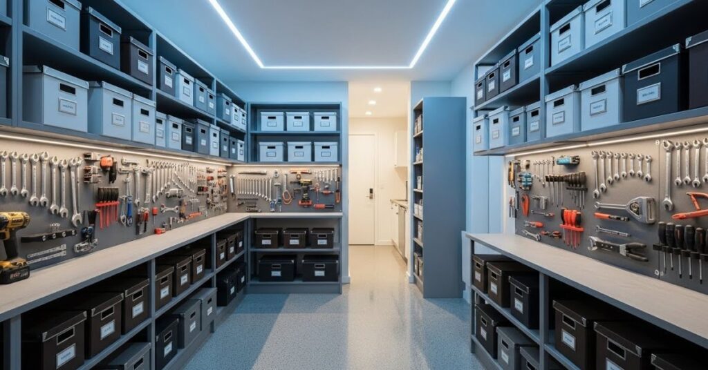 Compact Garage Shelving Units for Narrow Spaces