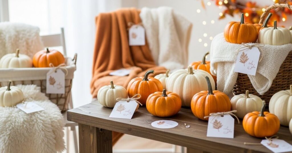 Cozy Pumpkin Inspired Baby Shower Theme