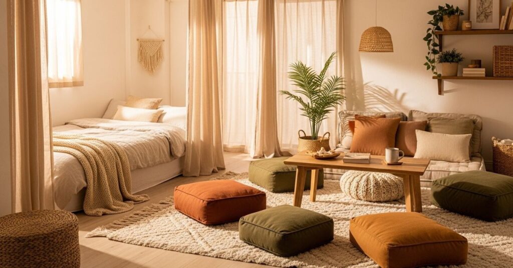 Curtains as Flexible Room Dividers