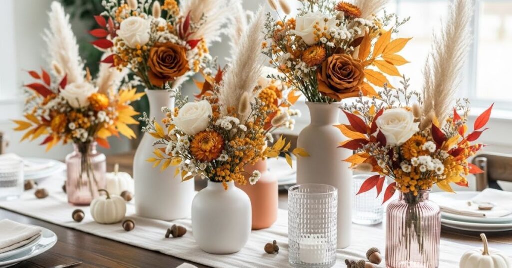 DIY Fall Floral Arrangements for Baby Showers