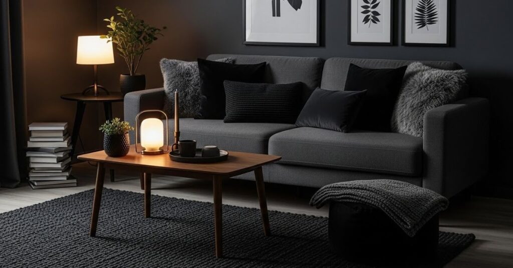 Dark Aesthetic Living Room on a Budget