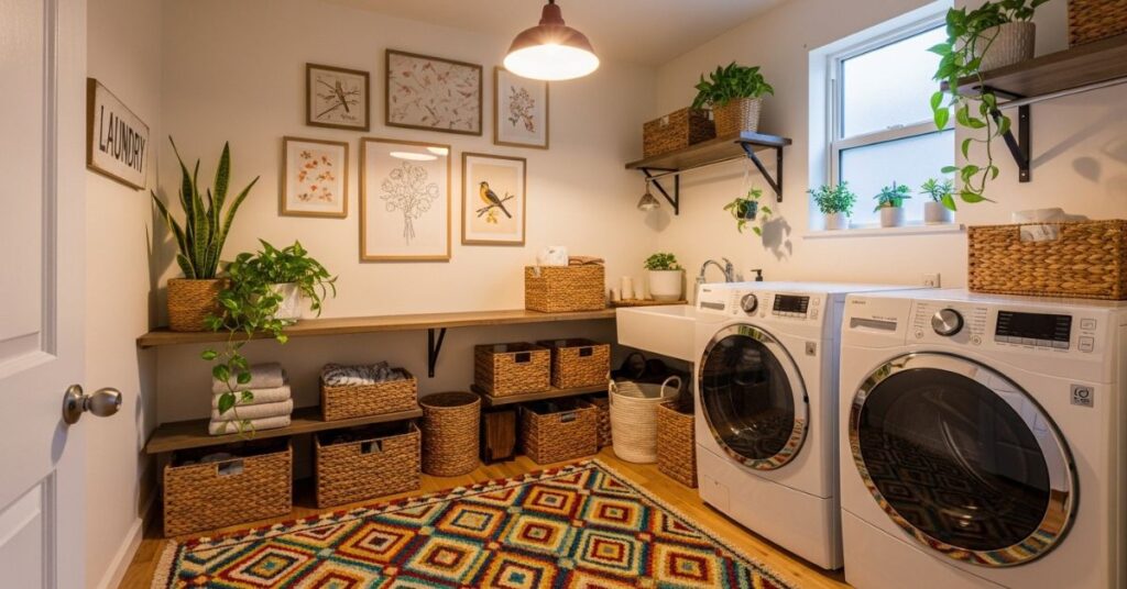 Decorative Touches to Make Laundry Rooms Inviting
