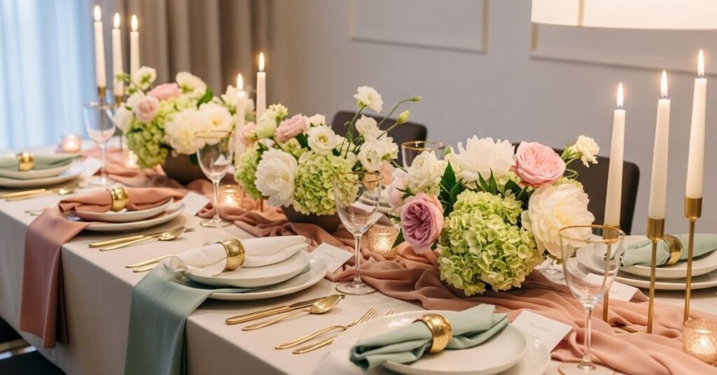 Elegant Summer Dinner Party Tablescape