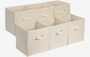 Fabric Storage Cube Bins Organizer with Handles