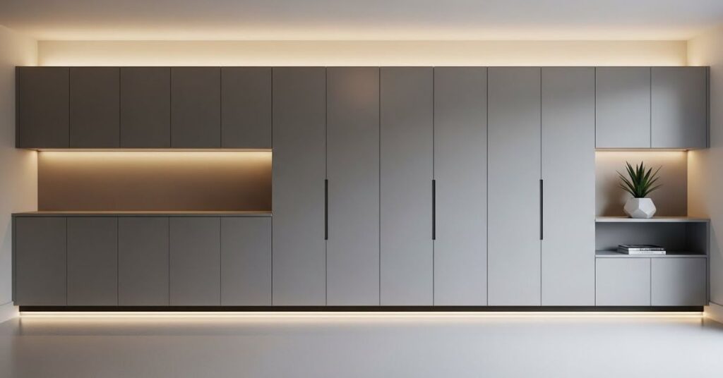 Multi-Purpose Garage Cabinets with Hidden Storage