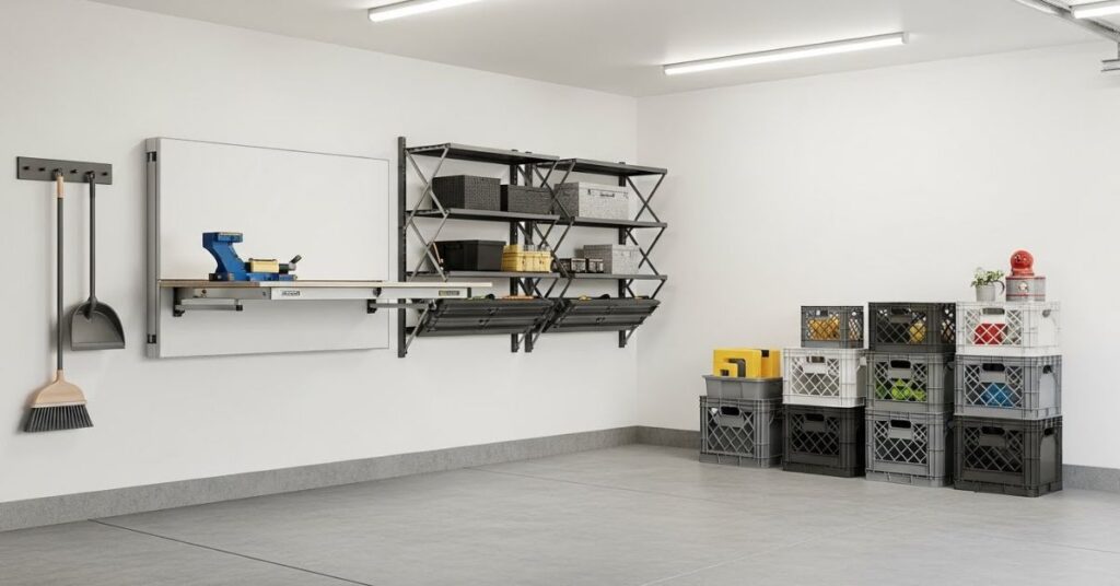 Foldable Storage Solutions for Flexible Garage Use