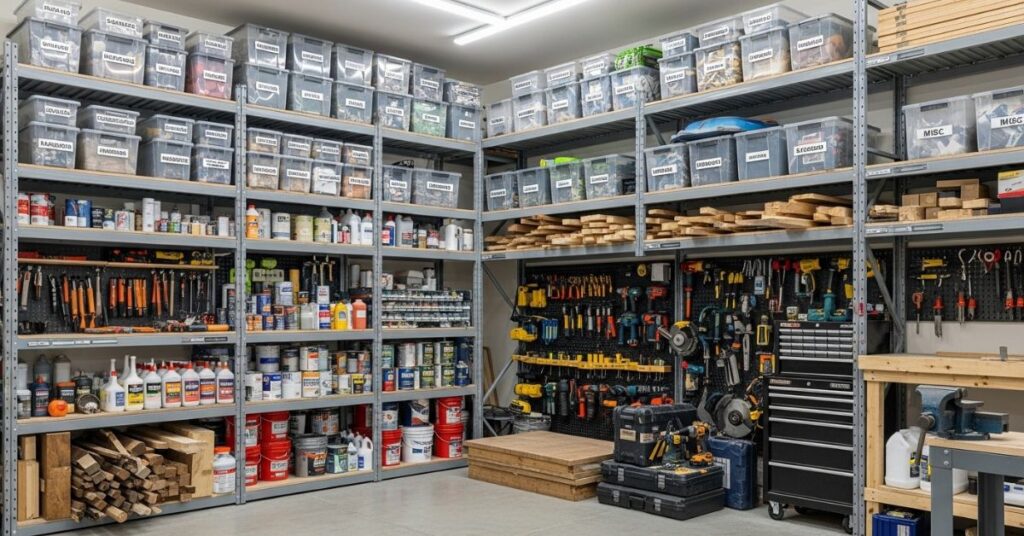 Garage Workshop with Natural Light